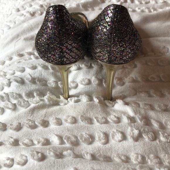 Gold and glitter pumps - size 8 - Enzo Angiolini - Picture 4 of 5